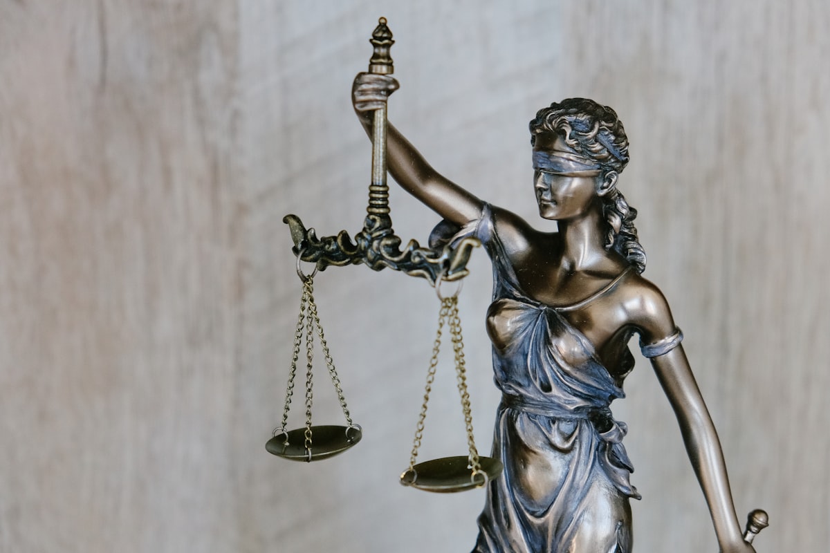 Gavel on a desk — symbolising the justice system